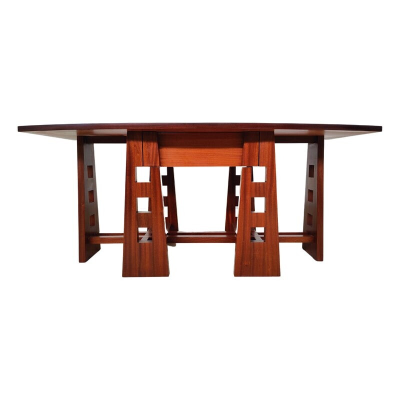 Mid-century dining table with drawer, Italy 1960s