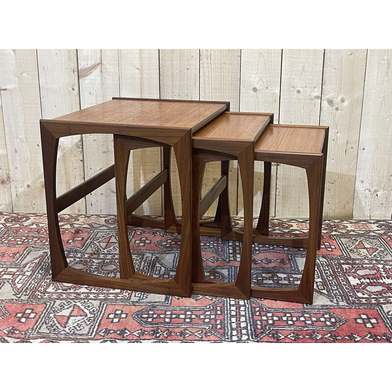 GPlan vintage nesting tables in teak, 1970