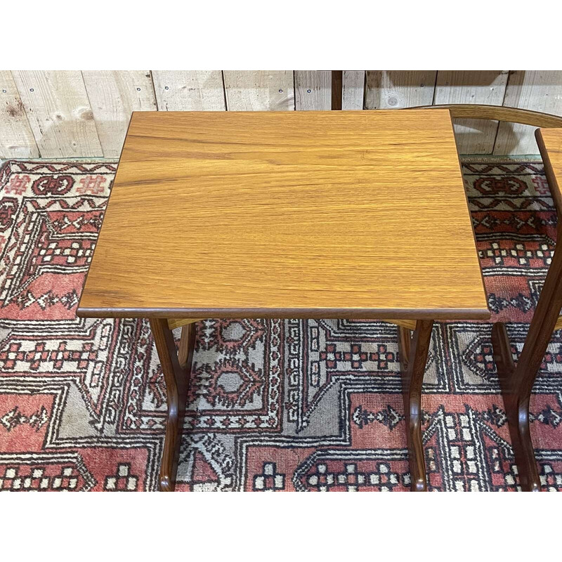 Vintage teak nesting tables from G Plan