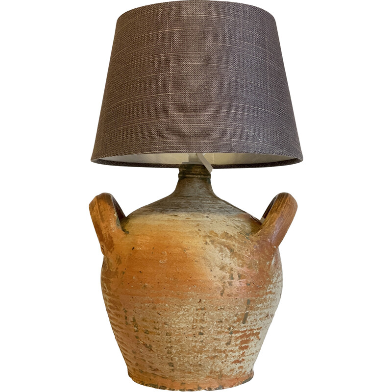 Vintage aardewerk lamp