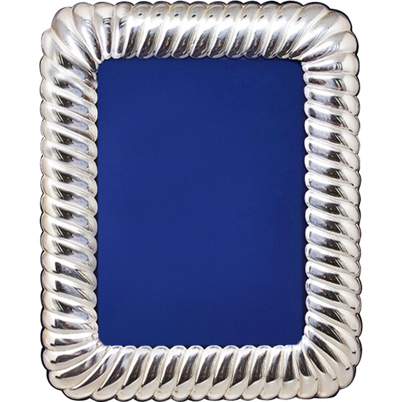 Vintage silver plated photo frame by Ib, Italy 1970s