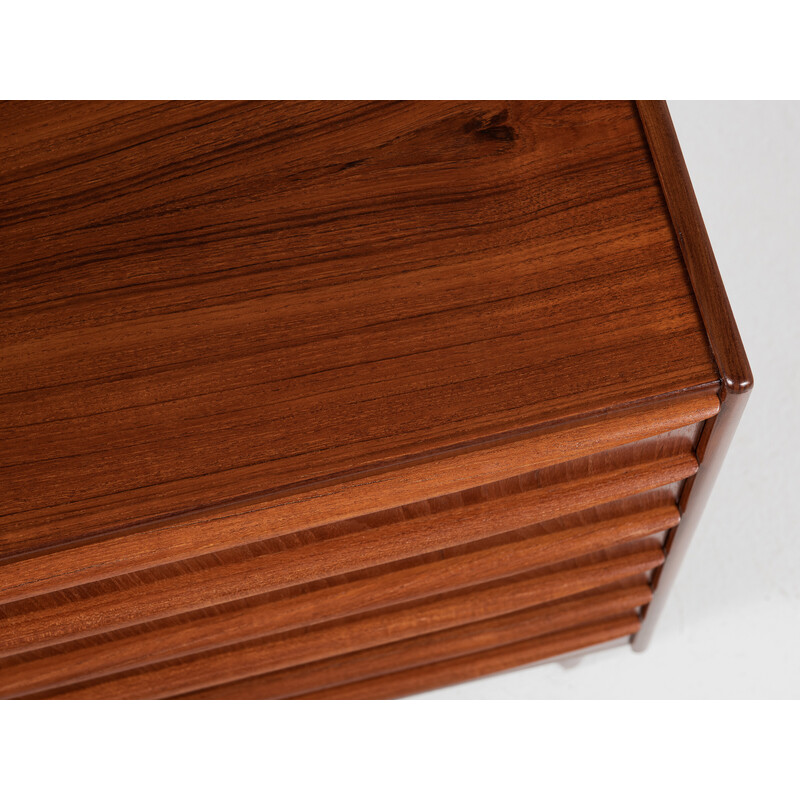 Cassettone vintage a 6 cassetti in teak, Danimarca 1960