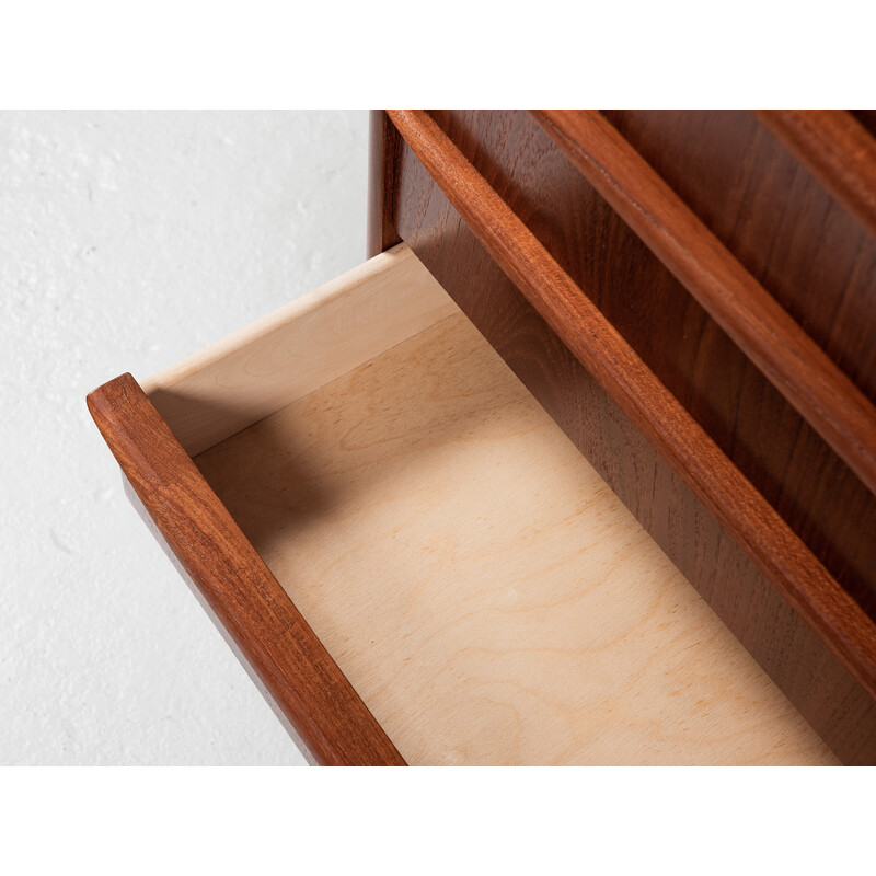 Vintage teak 6-drawer chest, Denmark 1960