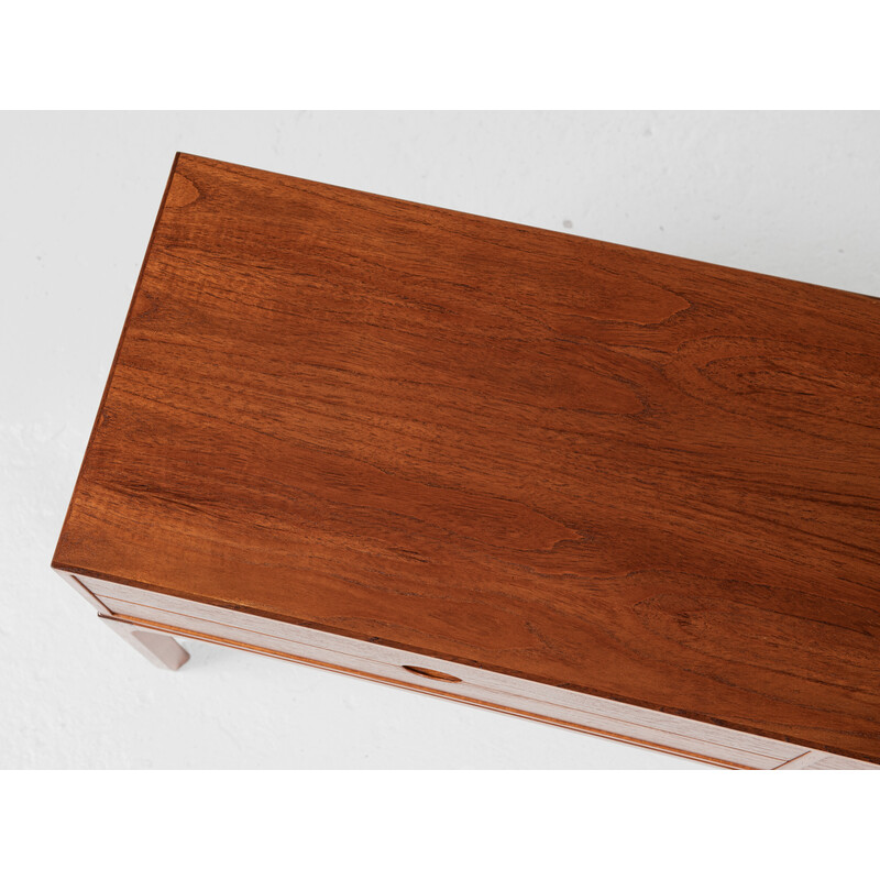 Vintage model 394 teak chest of drawers by Kai Kristiansen for Aksel Kjersgaard, Denmark