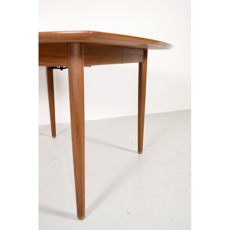 Vintage teakhouten tafel door Henry Walter Klein voor Samcom, 1960