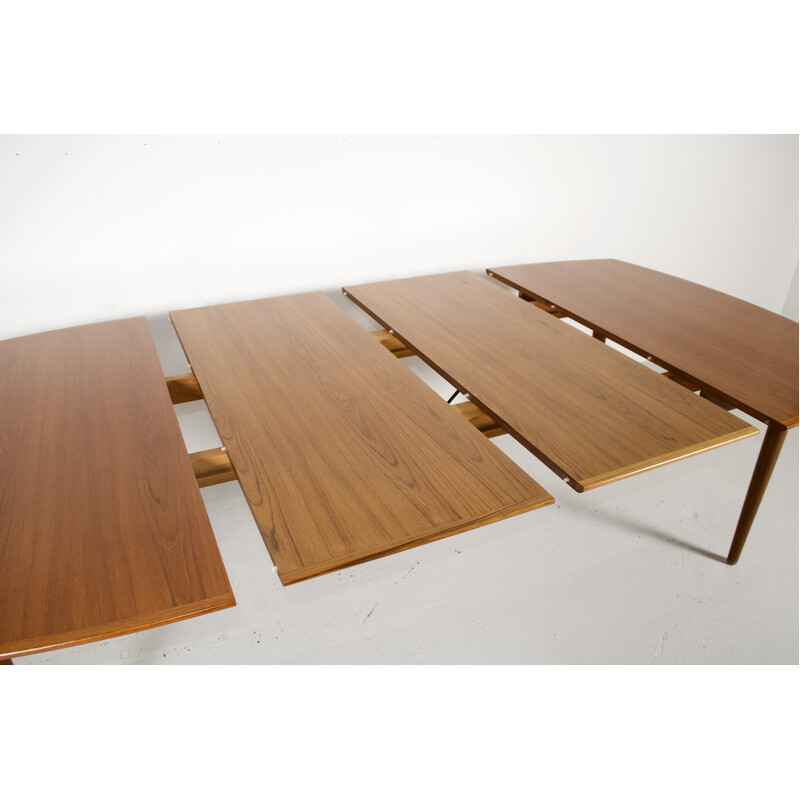 Vintage teakhouten tafel door Henry Walter Klein voor Samcom, 1960