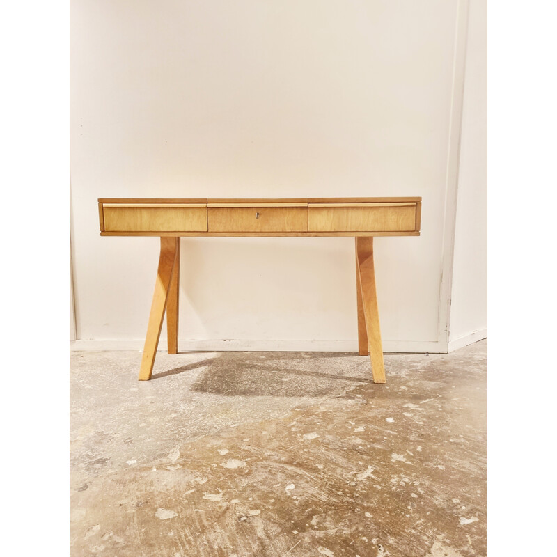 Dutch vintage dressing table in plywood by Cees Braakman for Pastoe, 1951