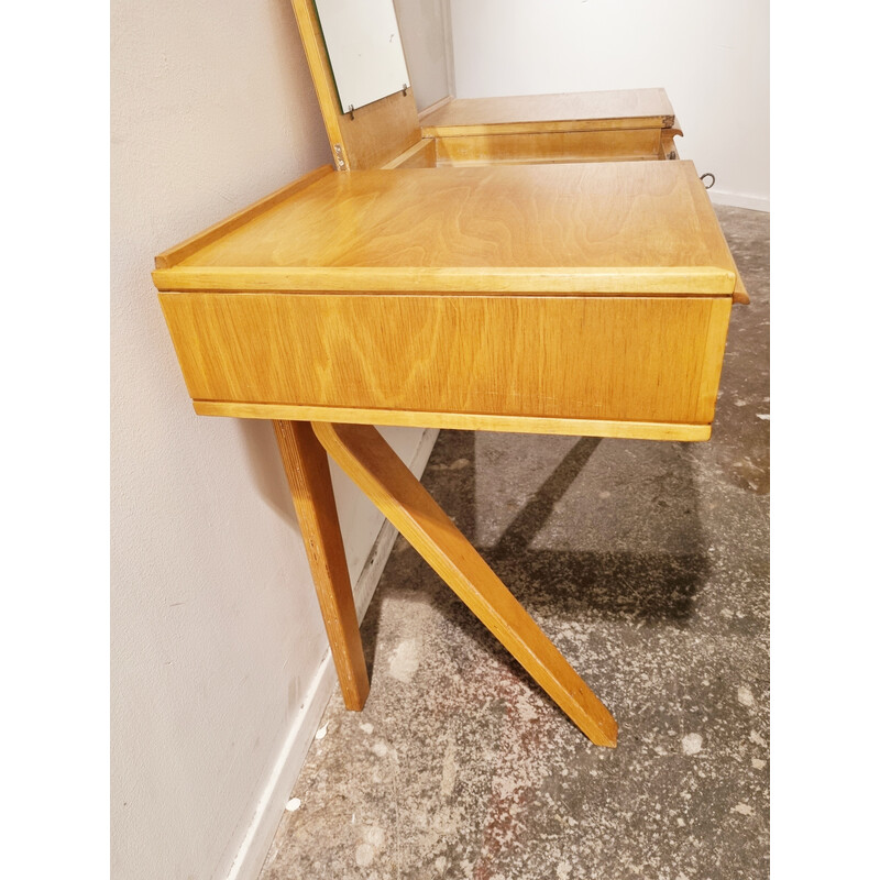 Dutch vintage dressing table in plywood by Cees Braakman for Pastoe, 1951