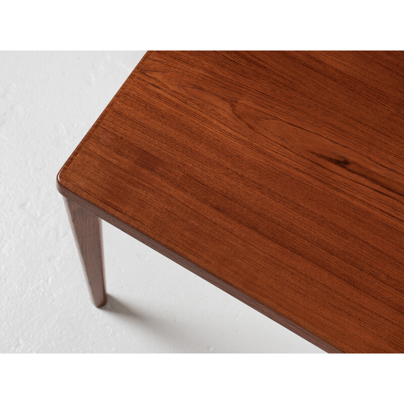 Mesa de comedor vintage de Henning Kjaernulf para Vejle, Dinamarca 1960