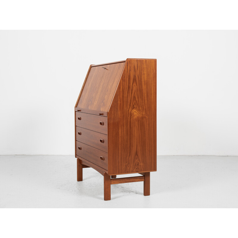 Mid century Danish secretary in teak by Bernhard Pedersen and Søn, 1960s