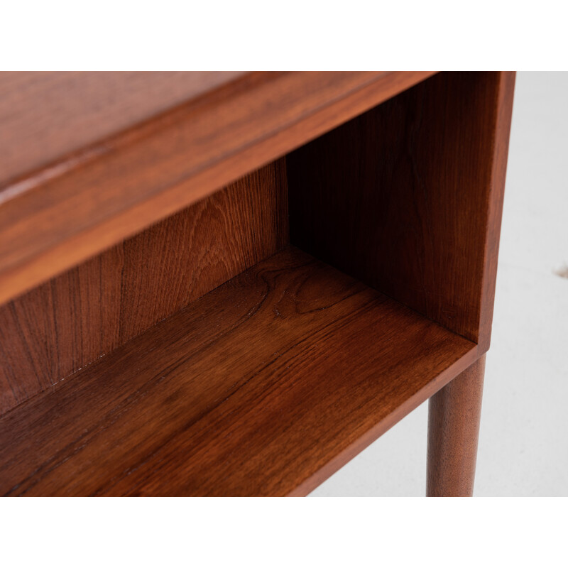 Mid century Danish desk in teak with 5 drawers, 1960s