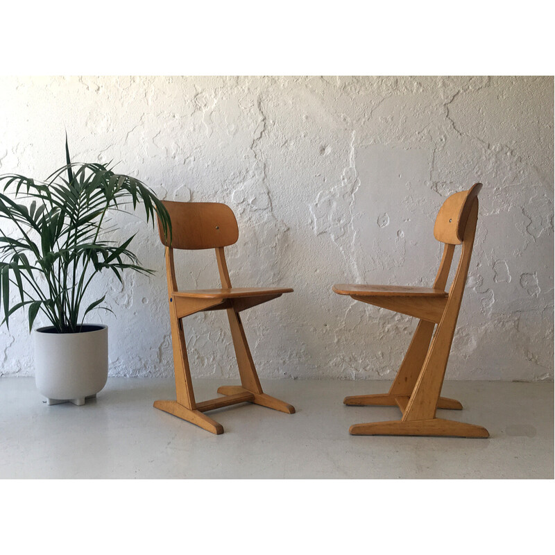 Pair of vintage Casala adult chairs, Germany 1970