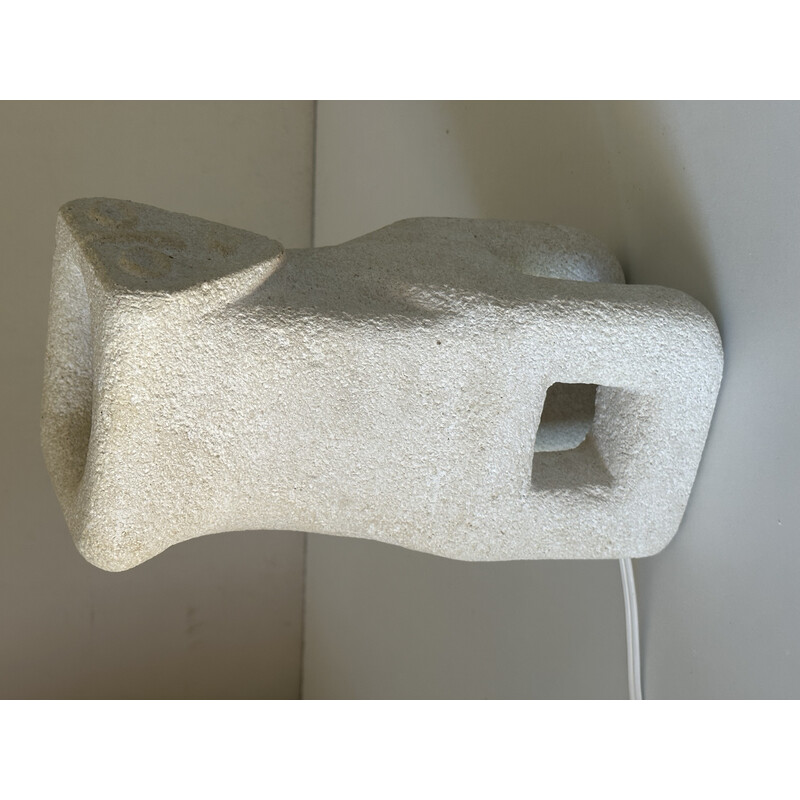 Vintage limestone lamp by Albert Tormos, 1960