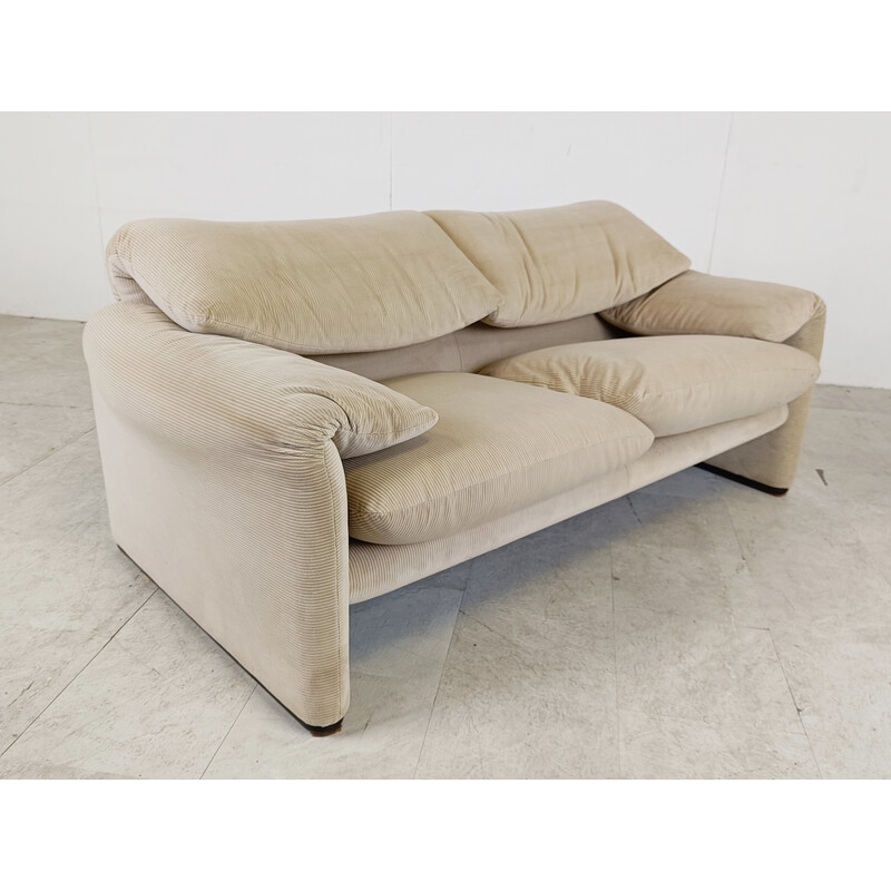 Altes Maralunga-Sofa von Vico Magistretti für Cassina, Italien 1970