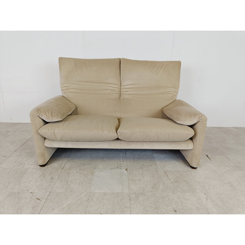 Altes Maralunga-Sofa von Vico Magistretti für Cassina, Italien 1970