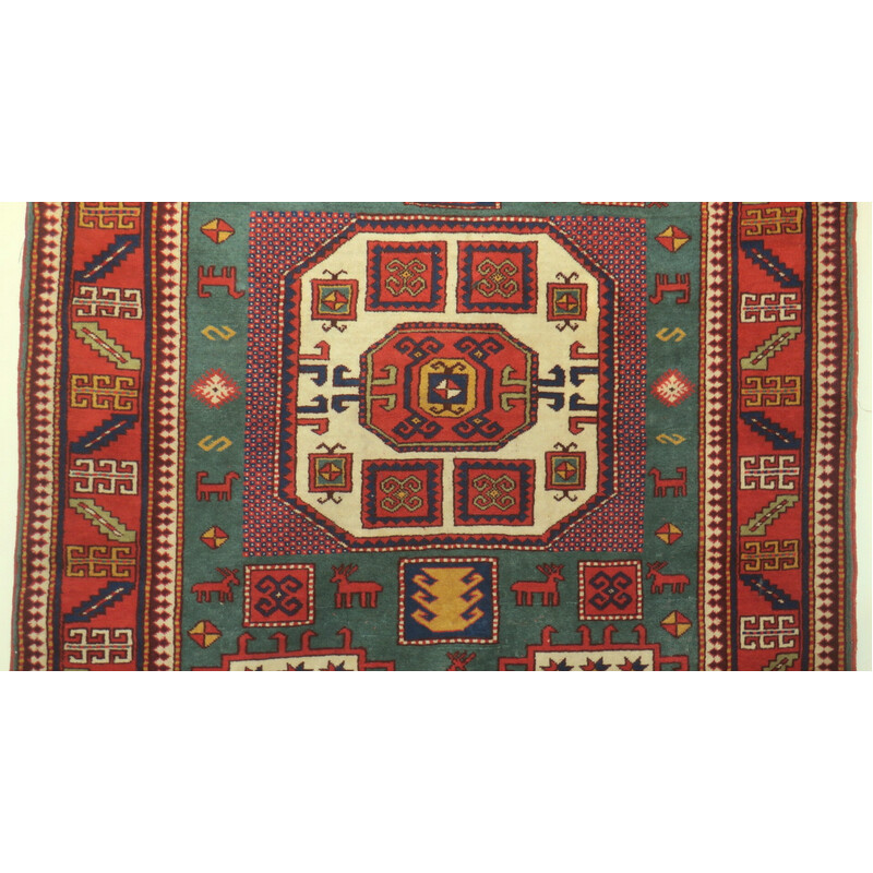 Tappeto Kazak Karachopf d'epoca con motivi geometrici, 1920-1930