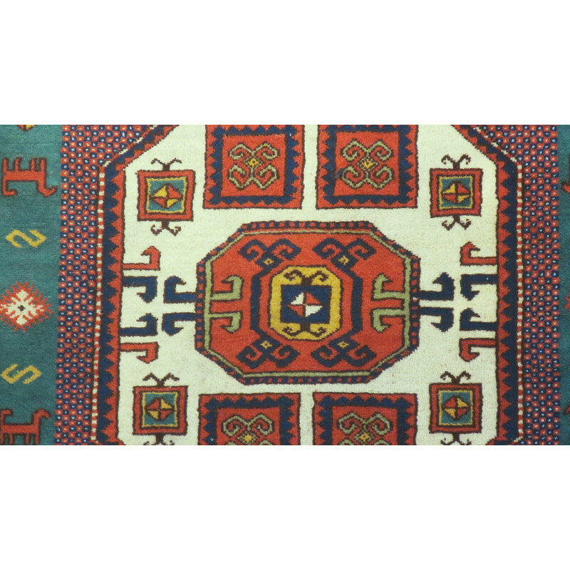 Vintage Kazak Karachopf tapijt met geometrische tekening, 1920-1930