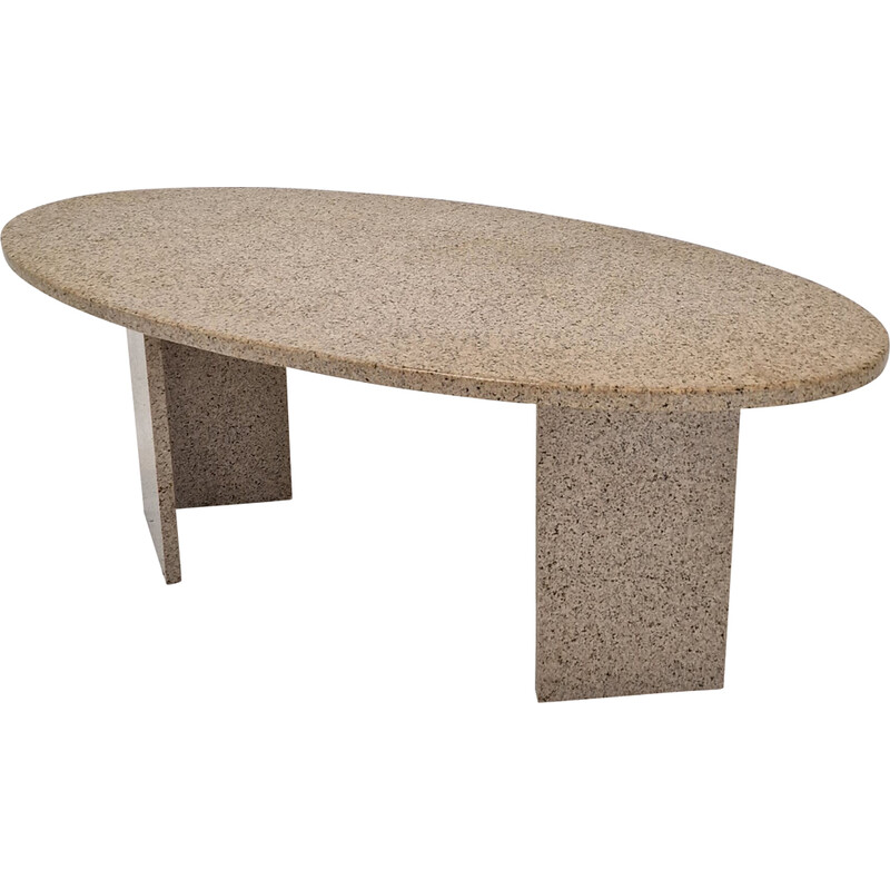 Vintage granite coffee table, Italy 1980