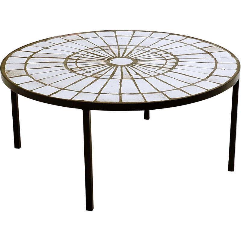 Mid-century mosaic coffee table by Rogier Vandeweghe for Amphora, Belgium 1950s