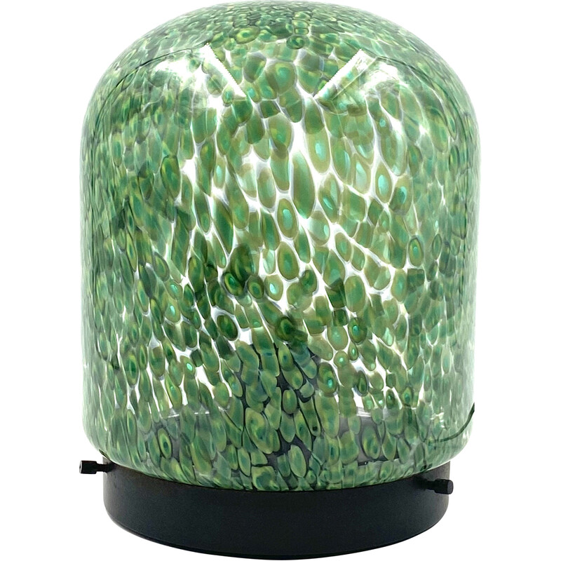 Vintage 'Neverrino' murrine-blown glass table lamp by Gae Aulenti for Vetreria Vistosi, Italy 1970s