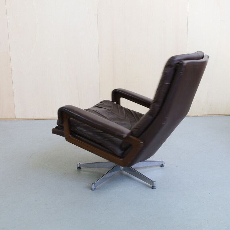 Vintage King armchair by André Vandenbeuck for Strässle, 1960s