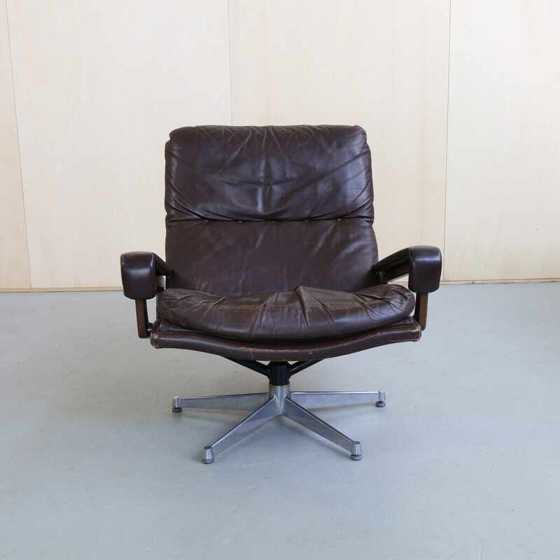 Vintage King fauteuil van André Vandenbeuck voor Strässle, 1960