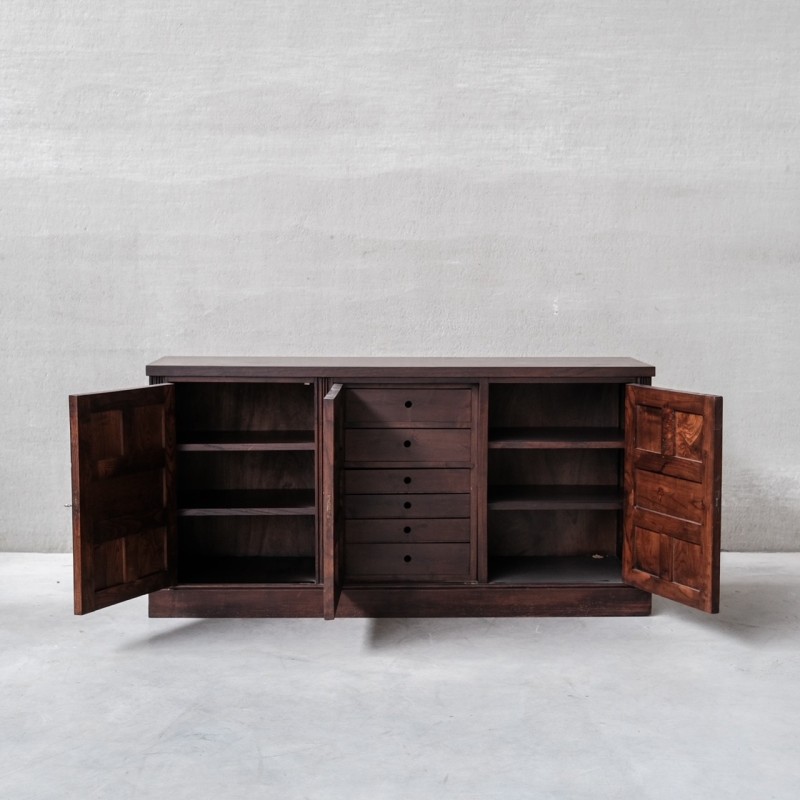 Spanish mid-century geometric sideboard, 1970s