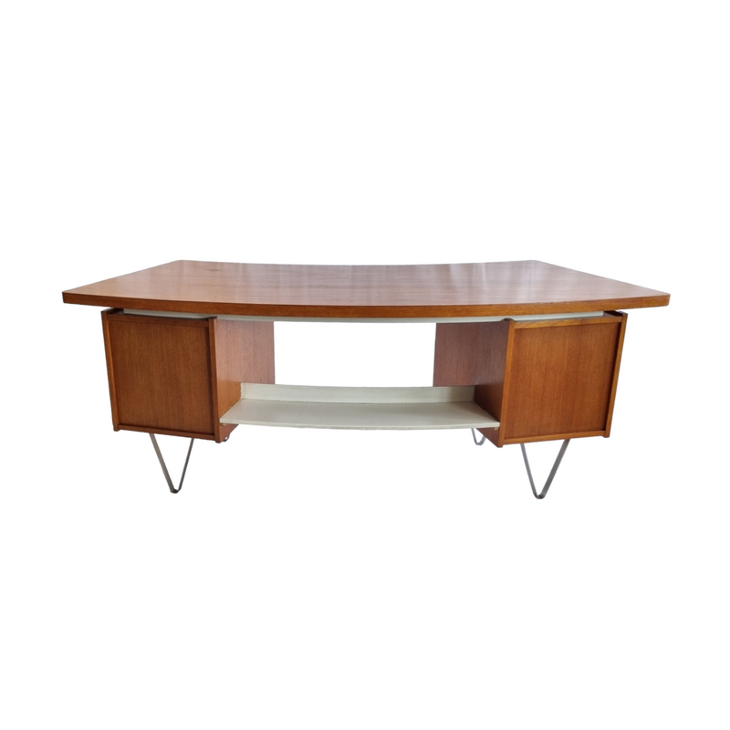 Vintage Boomerang floating desk by Tijsseling Nijkerk, Netherlands 1960s