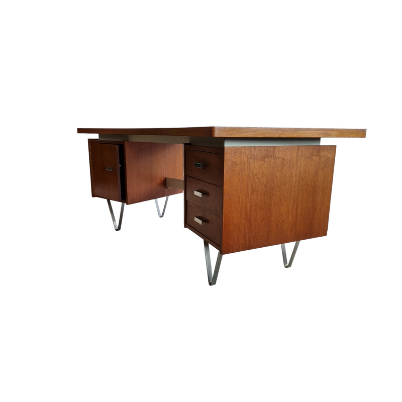 Vintage Boomerang floating desk by Tijsseling Nijkerk, Netherlands 1960s