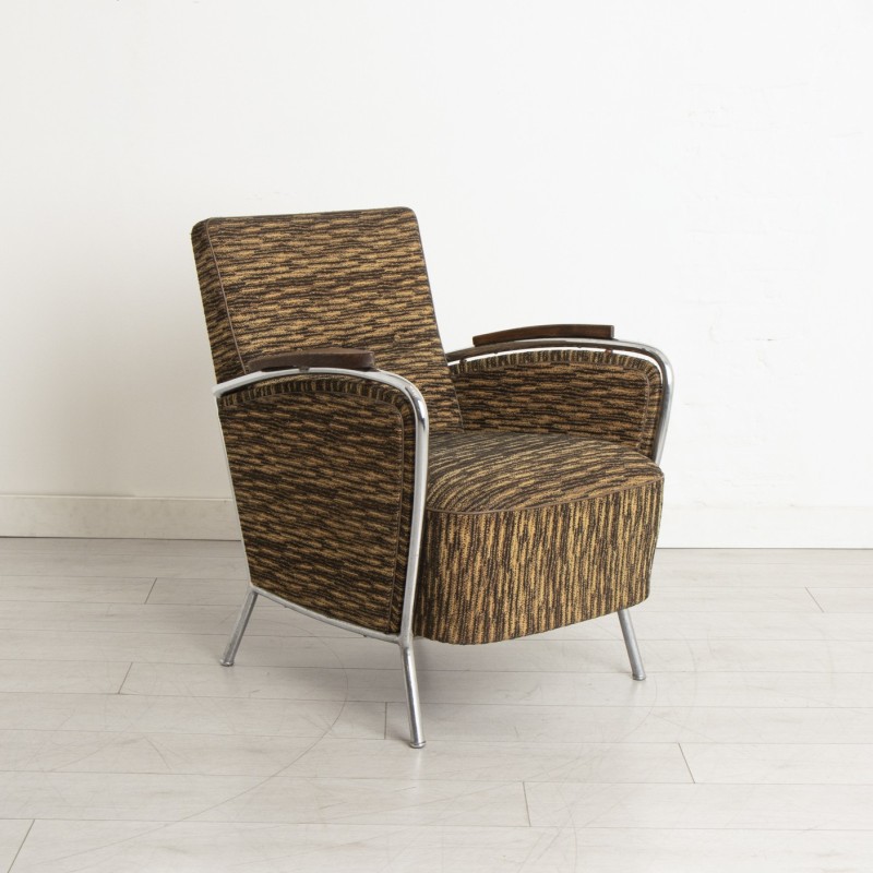 Pair of vintage club armchairs by Jószef Peresztegi, 1961