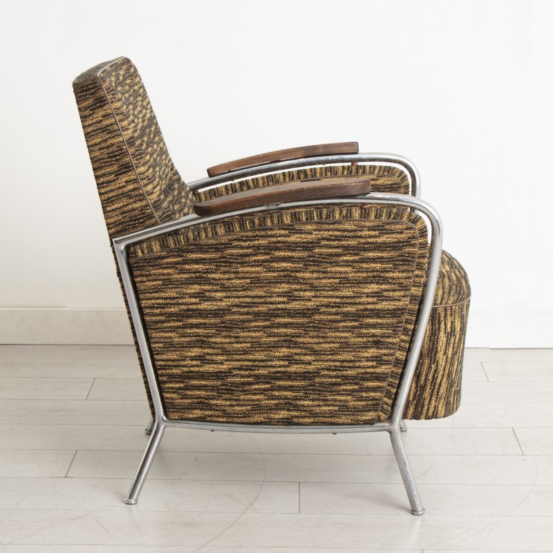 Pair of vintage club armchairs by Jószef Peresztegi, 1961