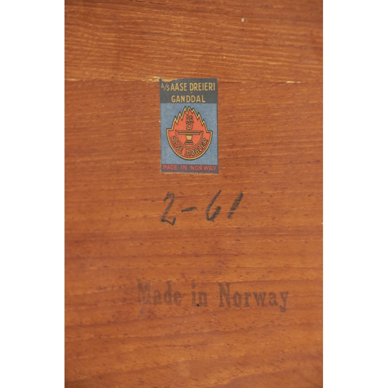 Mesa de centro em teca de meados do século por Aase Mobler, Noruega 1960s