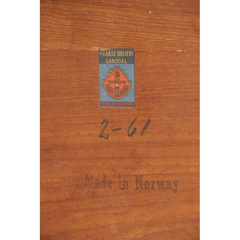 Table basse vintage en teck par Aase Mobler, Norvège 1960