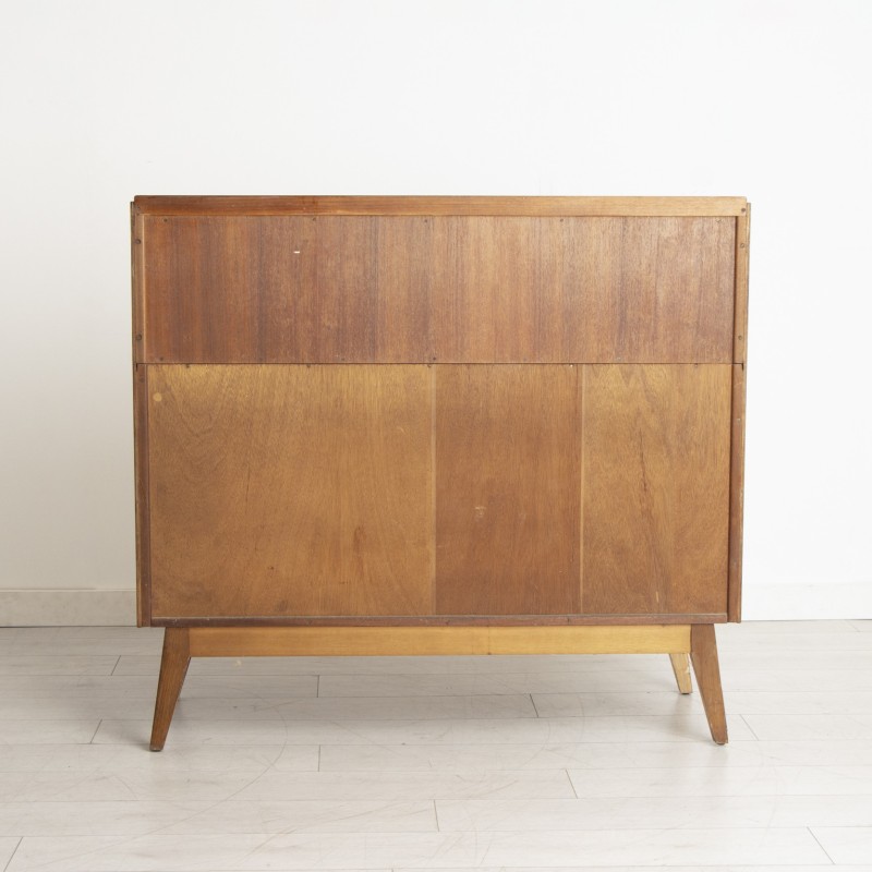 Mid century notenhouten highboard, 1960