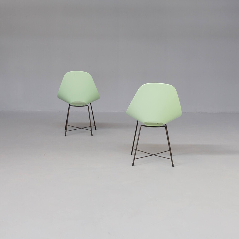 Pair of vintage chairs by Augusto Bozzi for Saporiti