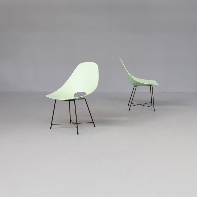 Pair of vintage chairs by Augusto Bozzi for Saporiti