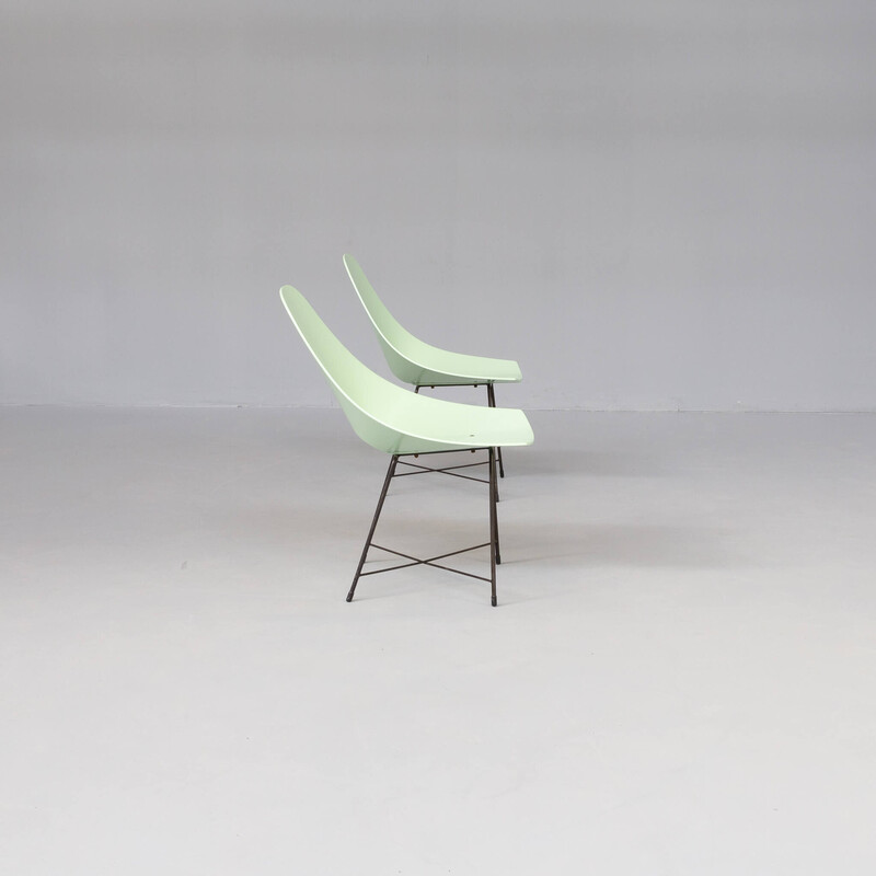 Pair of vintage chairs by Augusto Bozzi for Saporiti