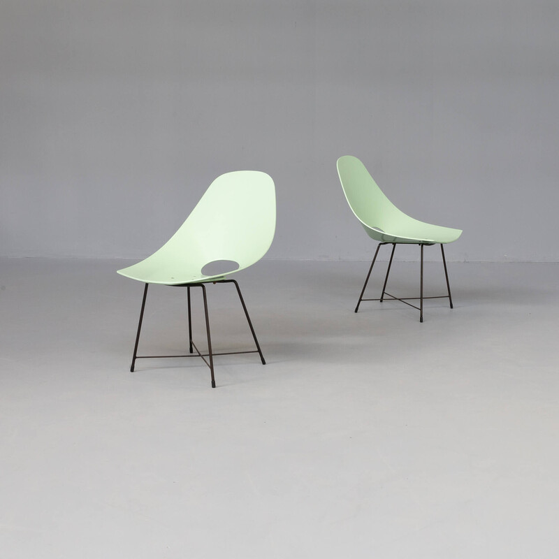 Pair of vintage chairs by Augusto Bozzi for Saporiti