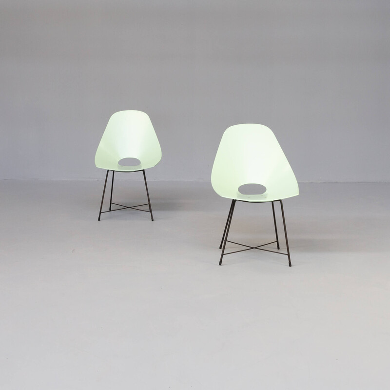 Pair of vintage chairs by Augusto Bozzi for Saporiti