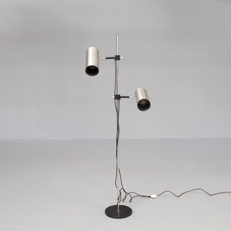 Vintage stainless steel floor lamp by Maria Pergay for Uginox