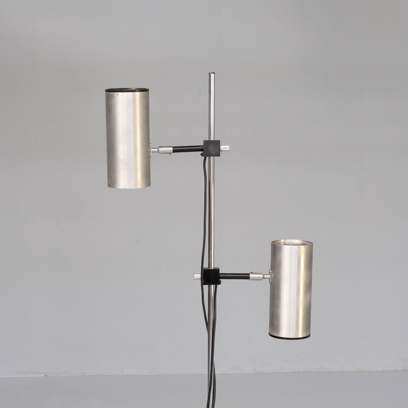 Vintage stainless steel floor lamp by Maria Pergay for Uginox