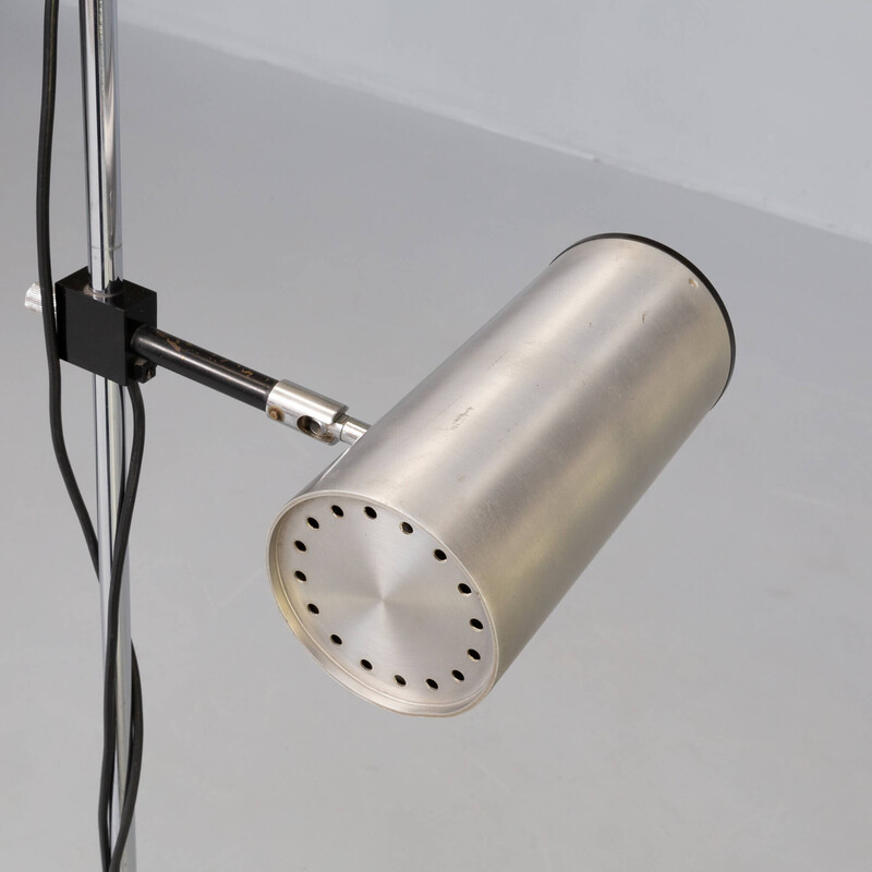 Vintage stainless steel floor lamp by Maria Pergay for Uginox