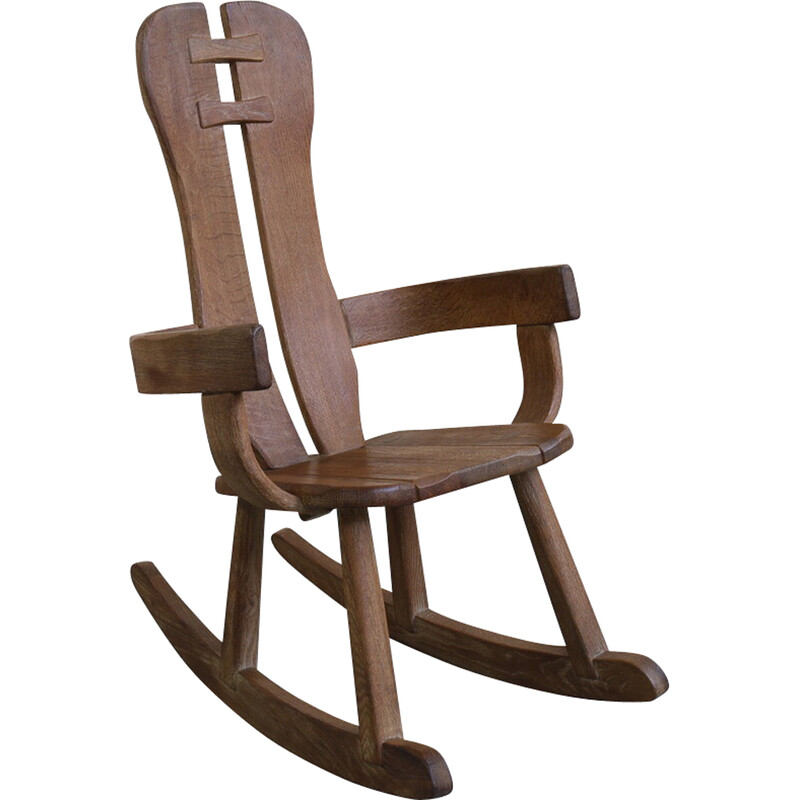 chaise à bascule vintage - brutaliste