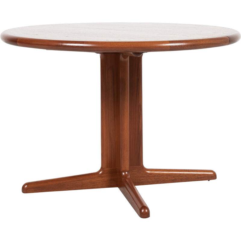 Vintage round teak dining table, Denmark 1960