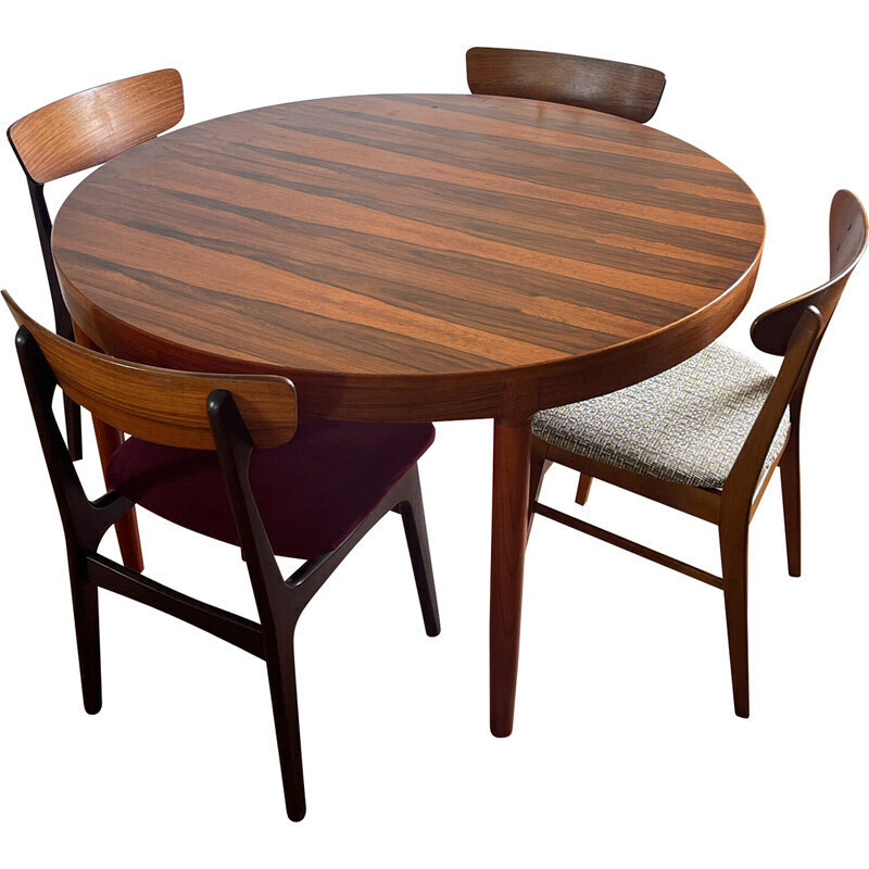 Table vintage en palissandre par Harry Ostergaard pour Randers Mobelfabrik, 1960
