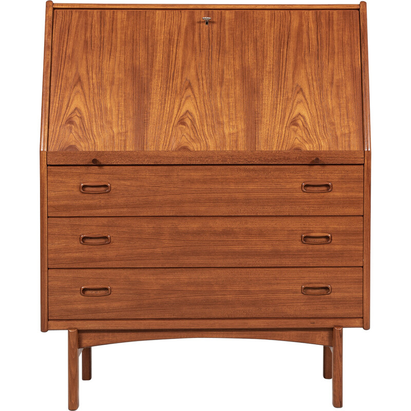 Mid century Danish secretary in teak by Bernhard Pedersen and Søn, 1960s