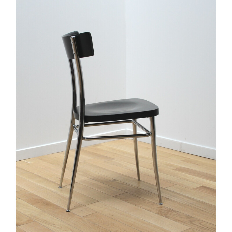 Vintage-Stuhl aus verchromtem Aluminium von Segis