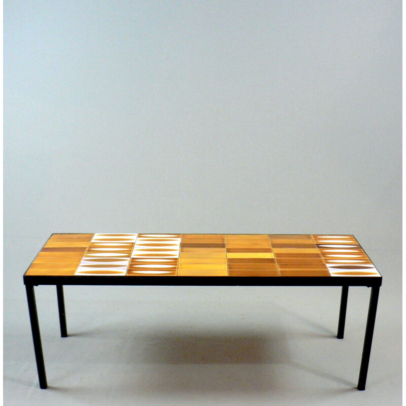 Shuttle coffee table by Roger Capron - 1950s