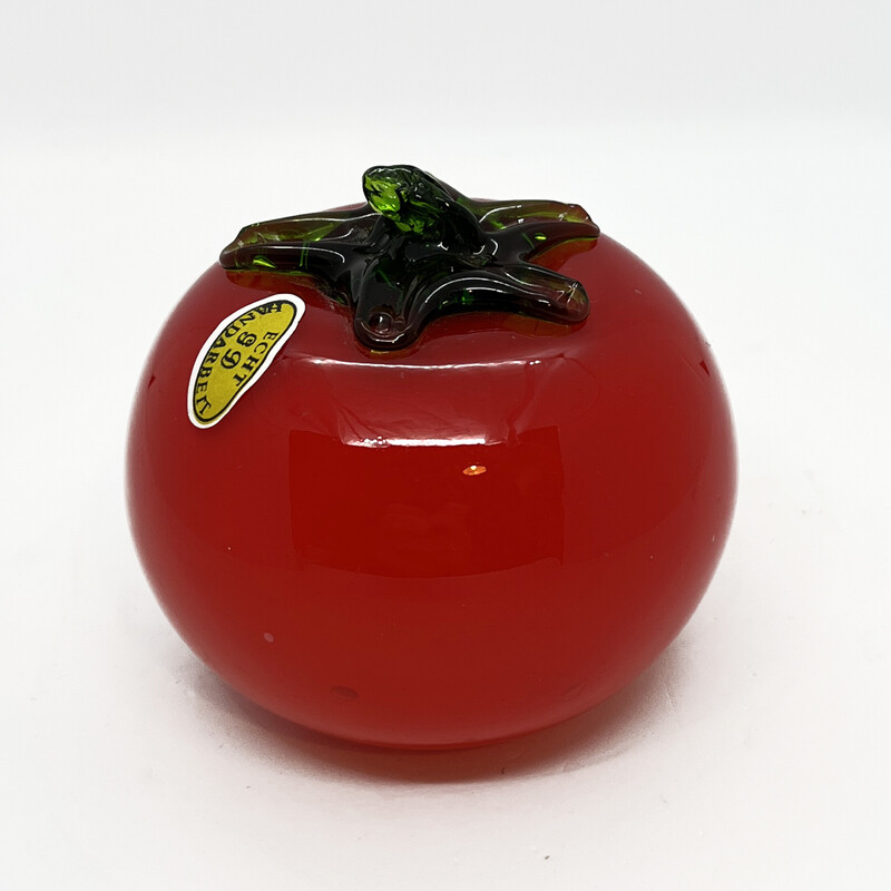 Tomate vintage en verre de Murano, Allemagne 1970