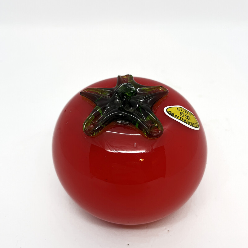 Tomate vintage de cristal de Murano, Alemania 1970